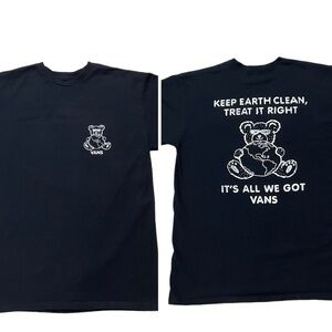 Vans World Code Long sleeve Sold Out FF Bear Keep Earth Clean Classic fit Medium